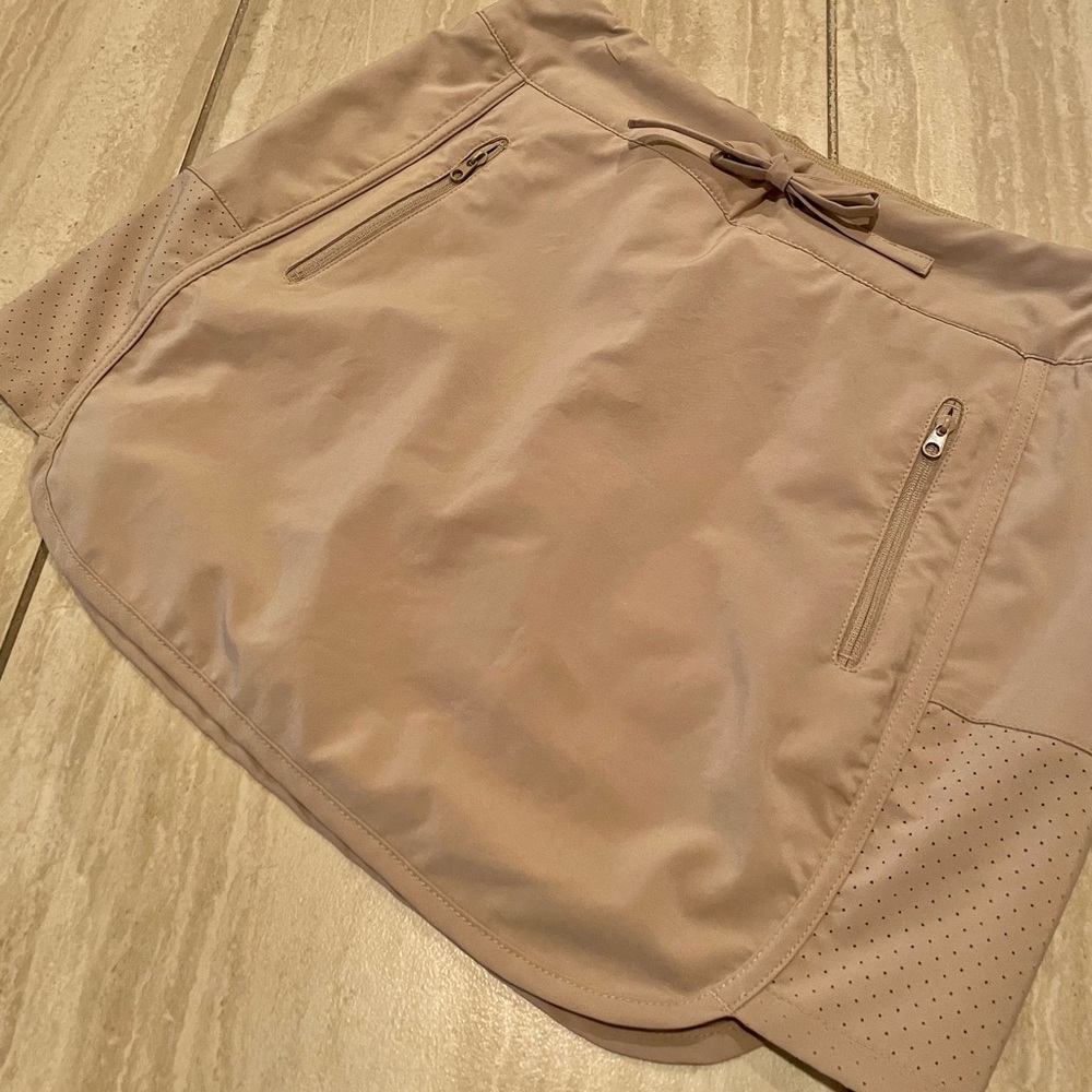 Shorts inside skirt outside
